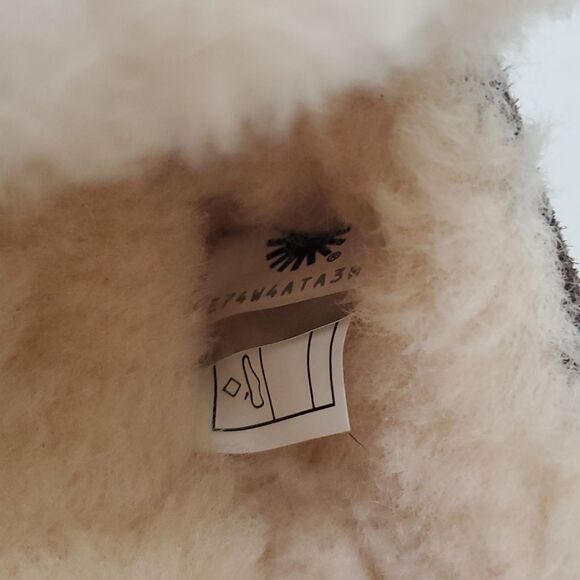 UGG Ansley Slipper Espresso Suede Wool Loafer Moccasin Women US 11 EU 42 New - Picture 13 of 13